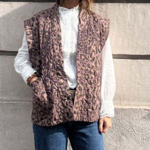 Gilet matelassé leo prune