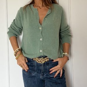 Gilet Scarlett celadon
