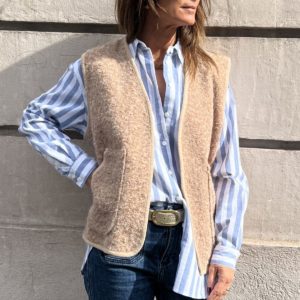 Gilet Simon camel