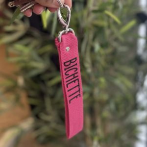 Porte-clés «Bichette» fuchsia