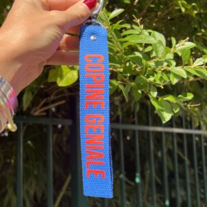 Porte-clés «Copine Géniale» bleu