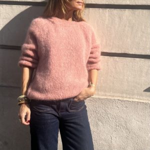 Pull Manon vieux rose kid mohair