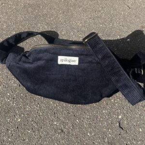 Sac banane velours côtelé Navy