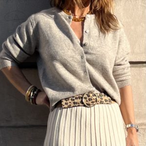 Gilet Oscar beige chiné