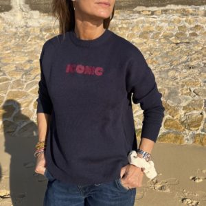 Pull "Iconic" bleu marine