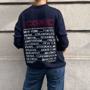 Pull "Iconic" bleu marine