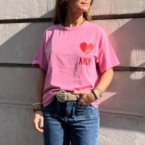 Tee-shirt Amor rose