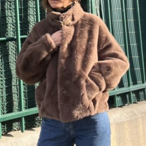 Blouson Alex marron glacé