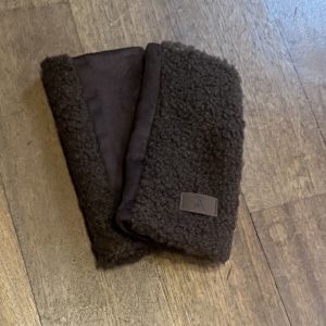 Mitaines bouclettes chocolat