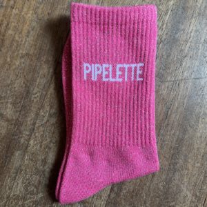 Chaussettes à paillettes PIPELETTE fuchsia