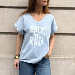 Tee-shirt ROCK'N ROLL bleu
