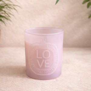 Bougie parfumée «Love» Rose