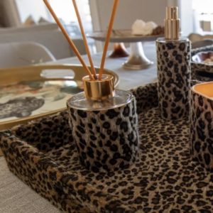 Diffuseur en verre léopard