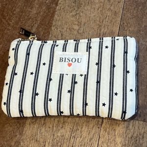 Pochette "BISOU" blanche