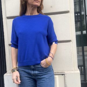 Pull Louisa bleu électrique
