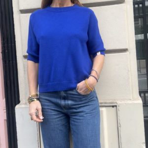 Pull Louisa bleu électrique