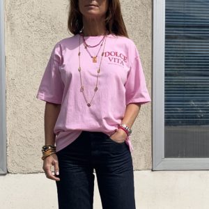 Tee-shirt DOLCE VITA rose