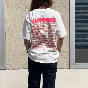 Tee-shirt HAPPINESS blanc