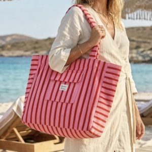 Cabas Alix Rouge et rose