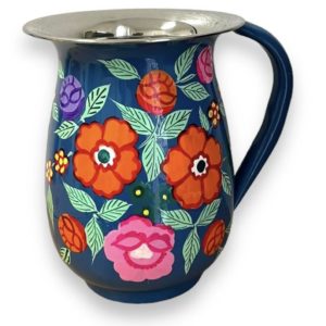 Carafe India bleue