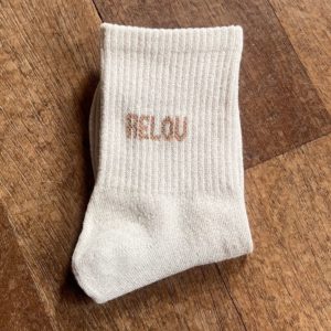 Chaussettes à paillettes RELOU beiges