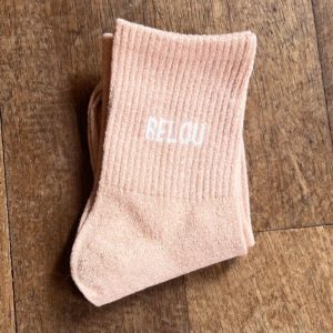 Chaussettes à paillettes RELOU roses