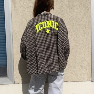 Chemise « ICONIC » vichy noir