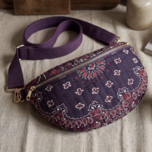 Sac banane bandana prune