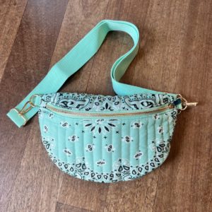 Sac banane bandana turquoise