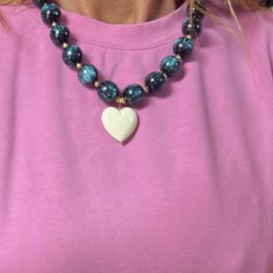 Collier Elia bleu nuit
