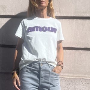 Tee-shirt amour blanc