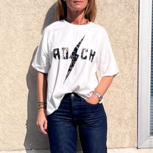 Tee-shirt « Rock » blanc
