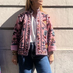 Veste India - coton rose
