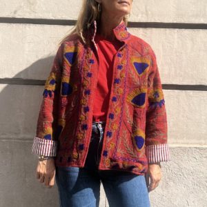 Veste India - coton terracotta