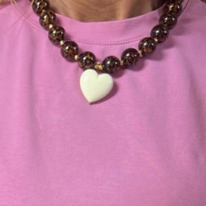 Collier Elia leopard