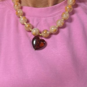 Collier Elia moucheté nude