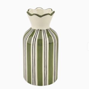 Vase kaki et blanc